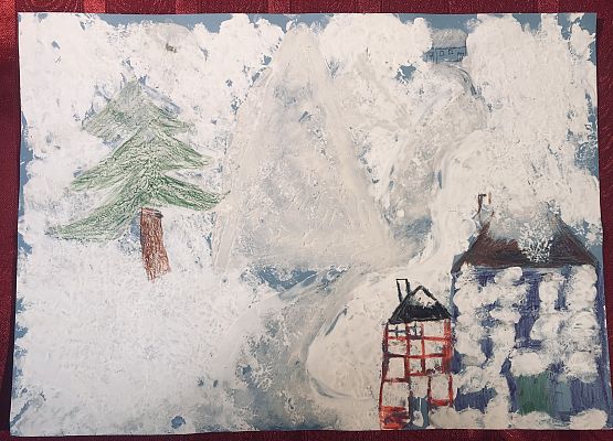 Grafika 79: Prace na Konkurs plastyczny cztery pory roku "Zima"