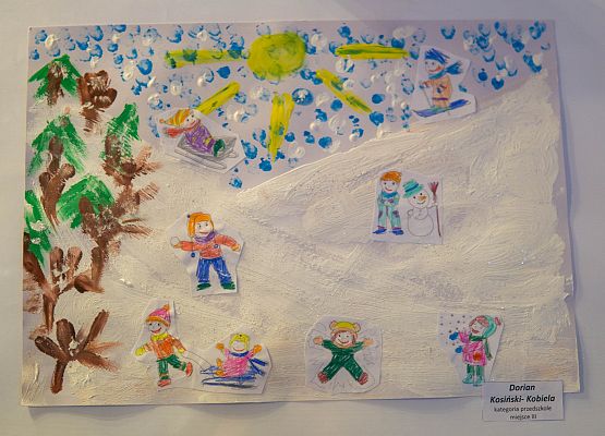 Grafika 20: WYNIKI KONKURSU PLASTYCZNEGO Z CYKLU  CZTERY PORY ROKU „ZIMA”