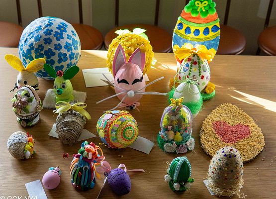 Prace konkursu plastycznego Wielkanoc zestaw rękodzieła