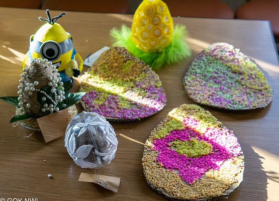 Prace konkursu plastycznego Wielkanoc zestaw rękodzieła