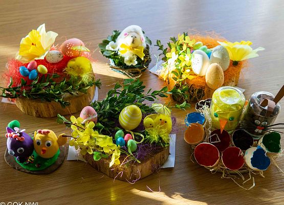 Prace konkursu plastycznego Wielkanoc zestaw rękodzieła