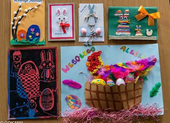 Prace konkursu plastycznego Wielkanoc zestaw 6 obrazków