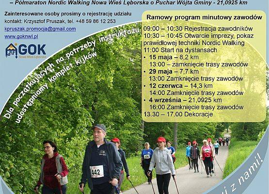 Plakat i terminarz Nordic Walking