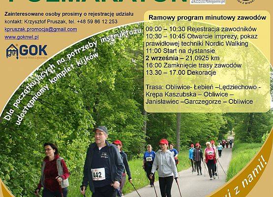 Informacja-plakat- Półmaraton Nordick Walking