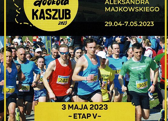 Grafika dekoracyjna - plakat z informacją o biegu. grafika