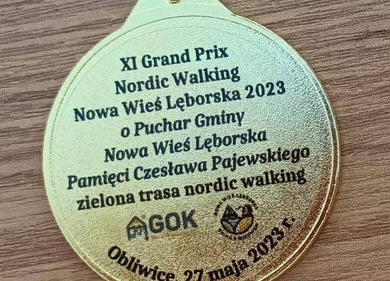 Na zdjęciu medal za udział w zawodach