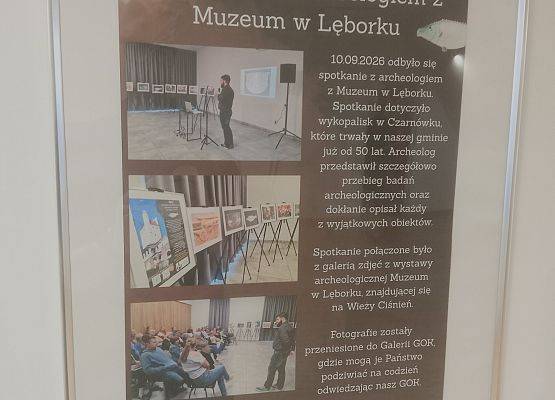 Wystawa archeologiczna z Czarnówka już w GOK grafika
