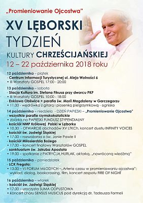 Grafika 1: XV Lęborski tydzień Kultury Chrześcijańskiej