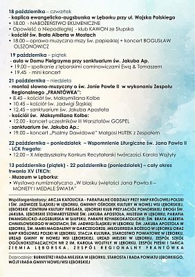 Grafika 2: XV Lęborski tydzień Kultury Chrześcijańskiej