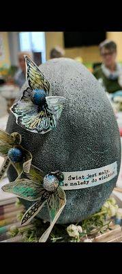 Jedno z jajek wykonanych podczas warszatów.