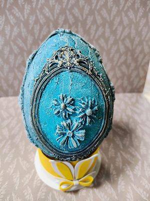 Jedno z jajek wykonanych podczas warszatów.