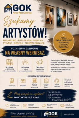 Twoja sztuka zasługuje na własny wernisaż grafika