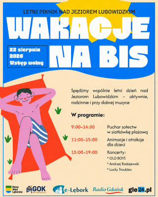 Wakacje na bis nad Jeziorem Lubowidzkim grafika